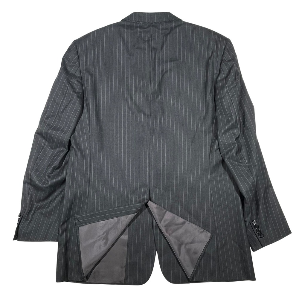 Hickey Freeman Madison Wool Two-Button Blazer Men 44L Grey Pinstripe Loro Piana - Picture 8 of 14